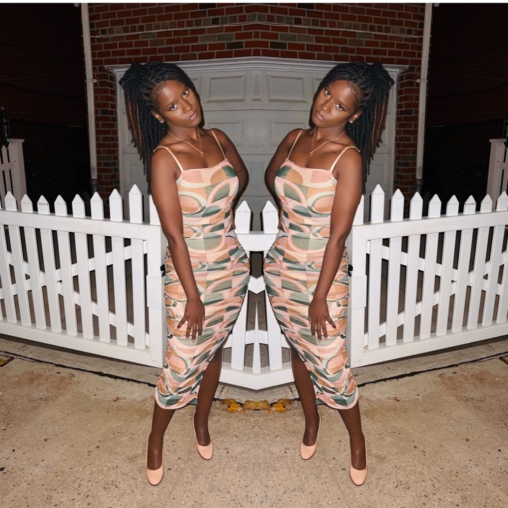 Geometric Pattern Dress